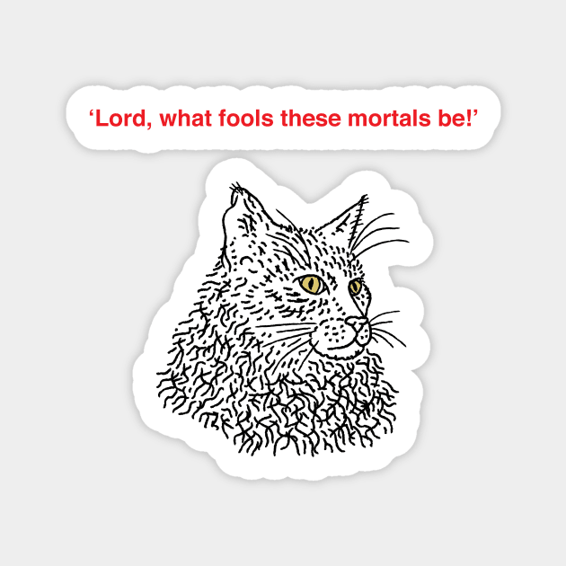 Shakespearean Cats (No.1) Sticker by sonhouse5